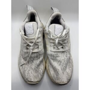 Adidas NMD R2 White Grey Knit Boost‎ Sneakers Women US 8.5 EU 40